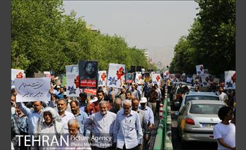 تظاهرات بعد از نماز جمعه تهران برای میانمار 7