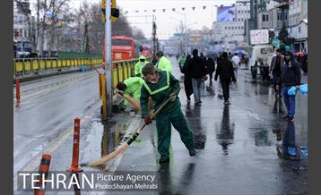 خدمات شهرداری تهران در پایان راهپیمایی یوم الله 22 بهمن 13