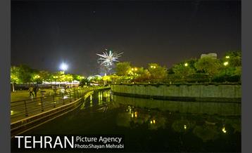 نور افشانی دریاچه باغ هنر اراضی عباس آباد به مناسب عید غدیر خم 14