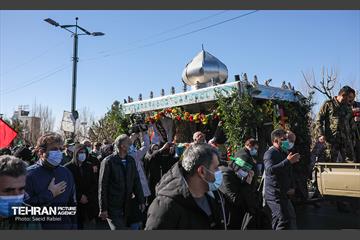 تشییع دو شهید گمنام دفاع مقدس در وزارت ورزش و جوانان 27