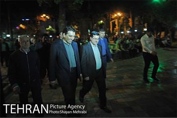 سرپرست شهرداری تهران و رئیس مرکز ارتباطات و امور بین الملل شهرداری تهران در بازدید از فعالیت‌های شبانه شهرداری و زندگی شبانه مردم تهران 13