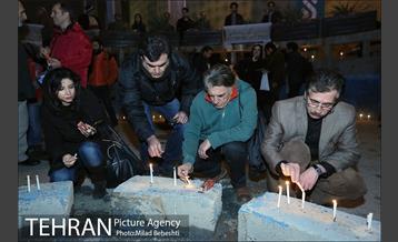 ادای احترام اهالی تئاتر به شهدای آتش نشان‎ 4