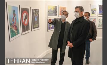 بازدید مدیران شهری و اعضای شورای شهر تهران از نمایشگاه تهران از منظر هنرمندان-3 24