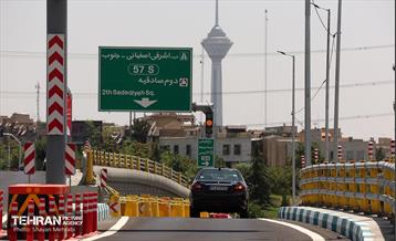 بهره‌برداری از تقاطع غیرهمسطح بزرگراه همت و اشرفی اصفهانی 35