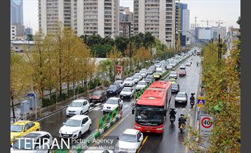 بارش باران پاییزی در تهران 21