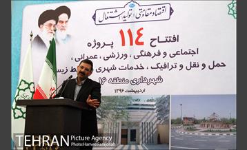 مراسم افتتاح ۱۱۴ پروژه شهری در منطقه ۱۶ 22