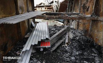 خسارات وارده به خودروهای آتش نشانی شهر تهران 19