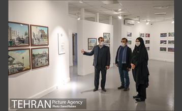 بازدید مدیران شهری و اعضای شورای شهر تهران از نمایشگاه تهران از منظر هنرمندان-2 31
