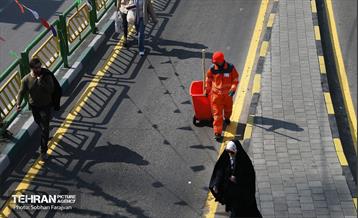 خدمات شهرداری تهران در پایان راهپیمایی ۲۲ بهمن - ۱ 19