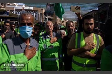 دسته عزاداری پاکبانان شهر تهران در کربلا 1