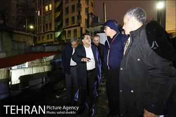 بازدید شبانه مدیران شهری از رود دره ها، مسیل ها و پروژه زیرگذر گیشا 6