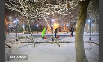 بارش برف زمستانی در معابر شمالی پایتخت - 1 27