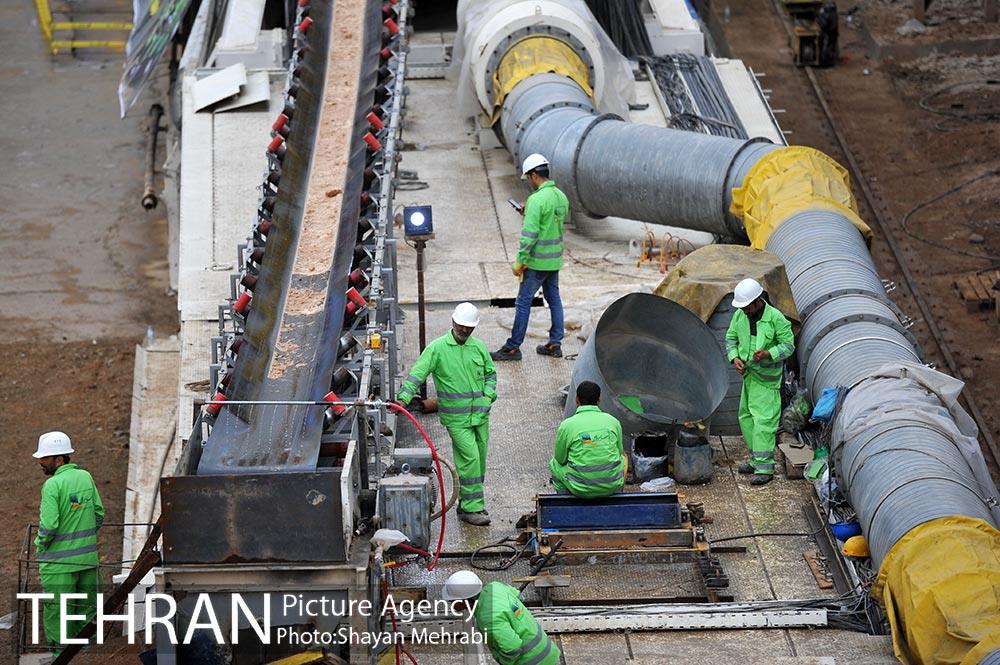 آغاز  حفاری تونل  محور جنوبی خط 6 مترو تهران 48