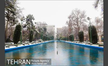 روز برفی تهران در پارک شهر 16