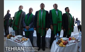 اهتزاز پرچم امام رضا در کمیته ملی المپیک 2