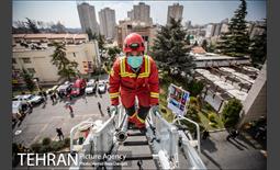 مانور عملیات آتش نشانی در شمال تهران 21