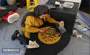 آماده سازی ۴۰۰ تیغه علامت منقش به القاب اباعبدالله الحسین(ع) 21