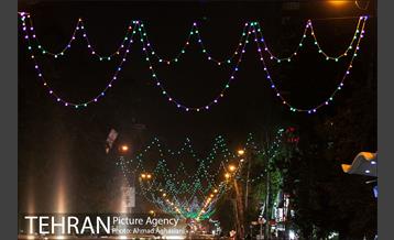 آذین بندی خیابان ولیعصر(عج) به مناسبت نیمه شعبان 22