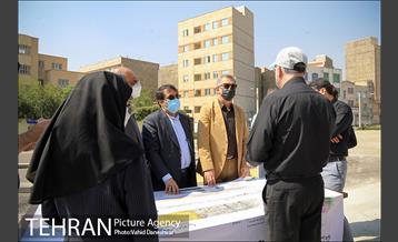 بازدید مدیران شهری تهران از پروژه باغ راه حضرت فاطمه(س) 2