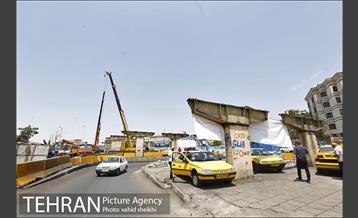 مراسم جمع آوری آخرین قطعه شاه تیر های عرشه پل گیشا  15