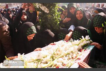 تشییع پیکر شهید گمنام در منطقه ۱۵ 10
