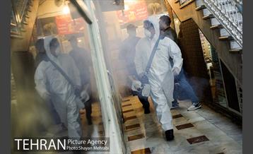 ضدعفونی و پاکسازی بازار تجریش 25