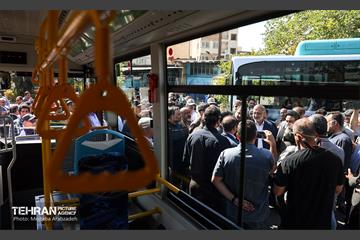 آیین بهره‌برداری از طرح نوسازی حمل و نقل عمومی تهران 36