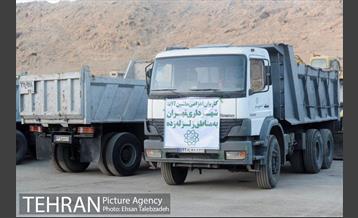 خدمات رسانی شهرداری تهران به مناطق حادثه زلزله کرمانشاه 16