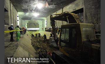 مراسم ورود ماشین حفاری(TBM) به ایستگاه مترو امیرکبیر در خط 6 متروی تهران 21