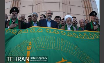 اهتزاز پرچم امام رضا در کمیته ملی المپیک 28