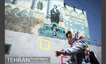 نگاره های شهدا بر دیواره های شهر 3