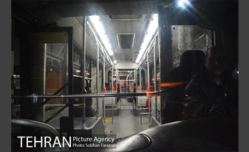 آغاز عملیات ضدعفونی کردن اتوبوس های تهران 2