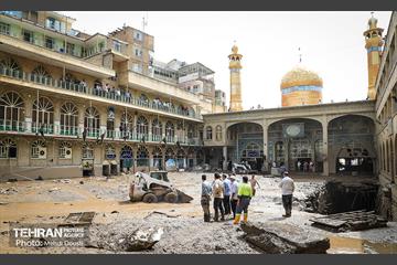 آغاز عملیات ساماندهی منطقه امامزاده داوود(ع) پس از سیلاب 32