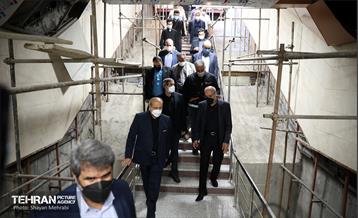 بازدید اعضای کمسیون حمل و نقل شورای اسلامی شهر از ایستگاه مترو شهید رضایی 34