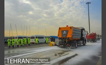 مانور ماشین آلات و تجهیزات ستاد برف روبی شهرداری تهران 15