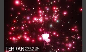 نور افشانی در میدان آزادی به مناسبت جشن نیمه شعبان 9