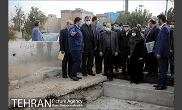 بازدید شهردار تهران از پروژه کانال شماره یک بزرگراه آزادگان 16