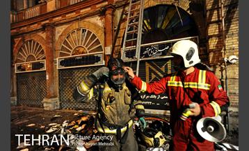 آتش سوزی ساختمان میدان حسن آباد 30