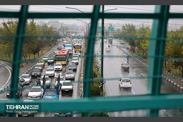 بارش باران پاییزی در تهران 15
