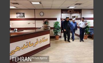 بازدید دکتر حناچی سرپرست شهرداری تهران از ستاد فرماندهی سازمان آتش‌نشانی 7