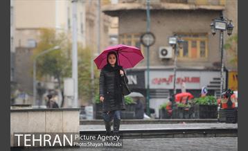 بارش باران پاییزی در تهران 26