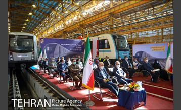 آیین رونمایی از نخستین نمونه قطار ملی مترو 4