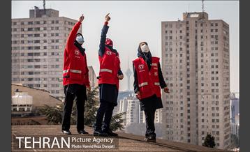 مانور عملیات آتش نشانی در شمال تهران 22