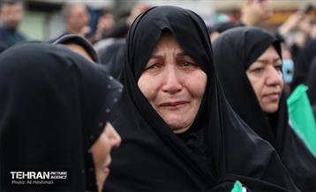 مراسم تشییع شهیده فائزه رحیمی 2