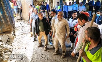 آغاز عملیات ساماندهی منطقه امامزاده داوود(ع) پس از سیلاب 10