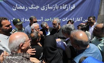 کلنگ‌زنی احداث ۲۴۰ واحد مسکونی آسیب‌دیده از جنگ رمضان 8