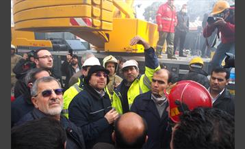 دومین روز عملیات امداد و نجات حادثه پلاسکو-2 7