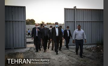 بازدید شهردار تهران از ضلع جنوبی خیابان استاد معین در پادگان جی 21