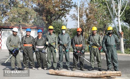 مانور آمادگی تجهیزات فضای سبز منطقه ۱۶  24