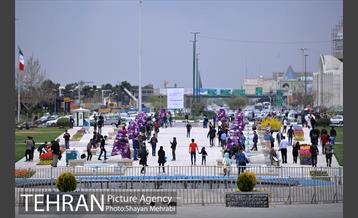 رویش گل های لاله در میدان آزادی 30